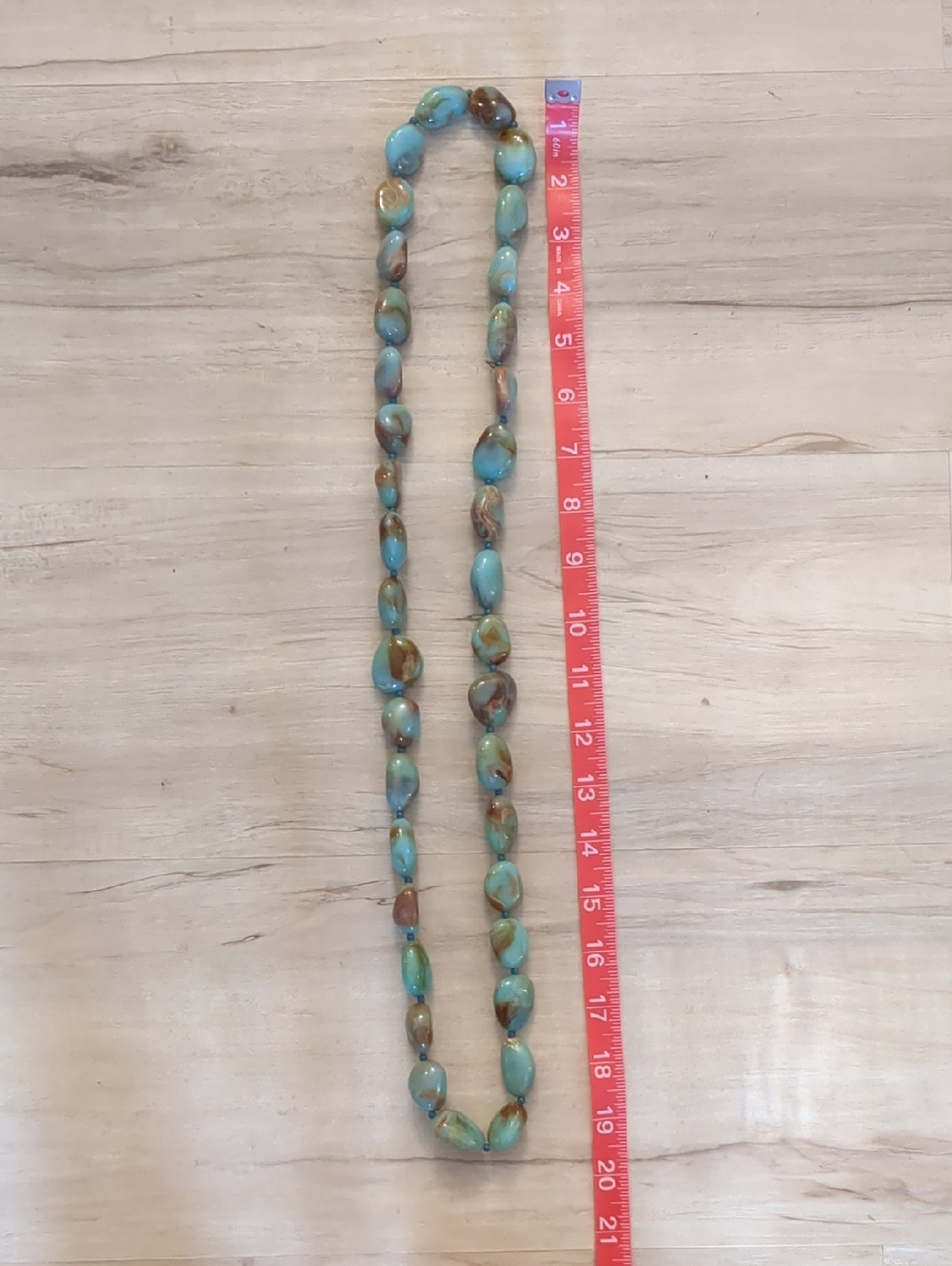 The Limited Turquoise and Brown Beaded Necklace